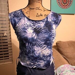 Lands End -High Neck Tankini Swimsuit